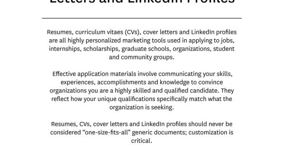 Americorps National and State Resume Sample Effective Resumes, Cover Letters and Linkedin Profiles by …