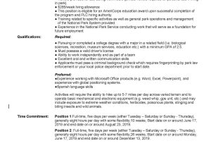 Americorps National and State Resume Sample Environmental and Resource Economics Talk Of townsend