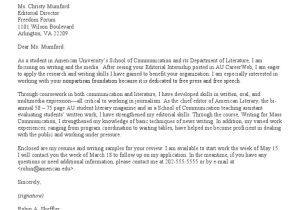 Anderson School Of Management Resume Cover Letter Sample Cover Letter Samples Pdf American University Internship