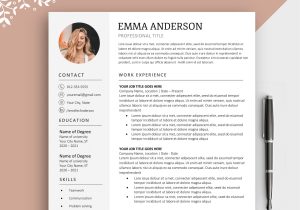 Anderson School Of Management Resume Cover Letter Sample Resume Template – Etsy.de
