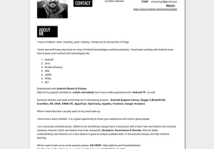 Android Developer 1 Year Experience Resume Sample android Developer Resume Template 21 for Senior