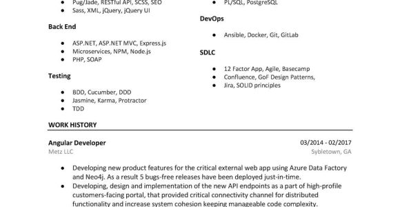 Angular2 4 Developer In Resume Sample 101-developer-resume-cv-templates/angular-developer-resume-sample …