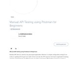 Api Testing Using Postman Resume Sample Manual Api Testing Using Postman for Beginners Pdf Hypertext …