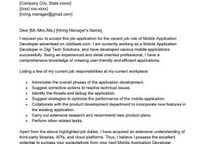 App Developer Resume or Cover Letter Samples Mobile Application Developer Cover Letter Examples – Qwikresume
