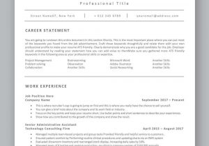 Applicant Tracking System Friendly Resume Template ats Compatible Resume Template Applicant Tracking System Etsy In …