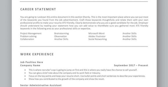 Applicant Tracking System Friendly Resume Template ats Compatible Resume Template Applicant Tracking System Etsy In …