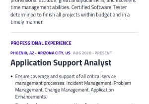 Application Support Technical Analyst Resume Samples Application Analyst Resume Example with Content Sample Craftmycv
