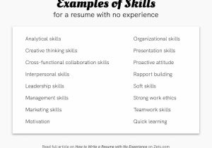 Applying for A Job with No Related Experience Sample Resume How to Make A Resume with No Experience: First Job Examples