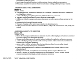 Assistant Director Of Admissions Resume Sample Sample Resume for Director Of Admissions