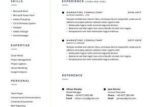 Ats Friendly Resume Template Free Download ats Friendly Resume Template Ready to Complete – Download Cv In Word