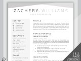 Back Page Of Resume Work Sample 2 Page Resume Template Word. Cv Template Professional Cv – Etsy.de