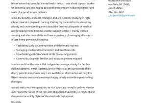 Back to Work Resume Cover Letter Sample Support Worker Cover Letter Examples & Expert Tips [free] Â· Resume.io