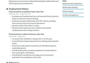 Back to Work Retirement Resume Sample Financial Advisor Resume Examples & Writing Tips 2022 (free Guide)