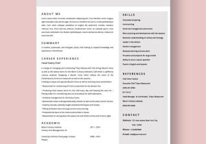 Bakery and Cooking assistant Resume Sample Pastry Chef Resume Template – Word Template.net