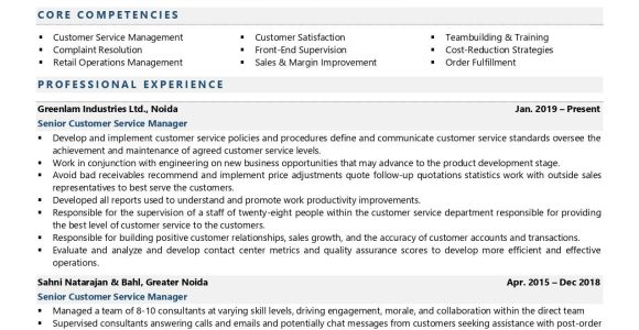 Bank Customer Service Manager Resume Sample Customer Service Manager Resume Examples & Template (with Job …