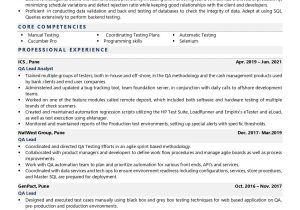 Bank Of America Shared Services Qa Resume Sample Qa Lead Resume Examples & Template (with Job Winning Tips)