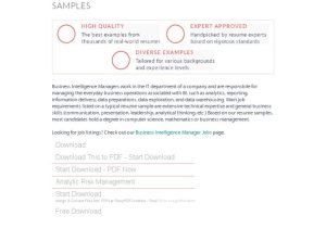 Banking Business Analyst Resume Samples Jobherojobhero Business Intelligence Manager Resume Samples – Jobhero Pdf …