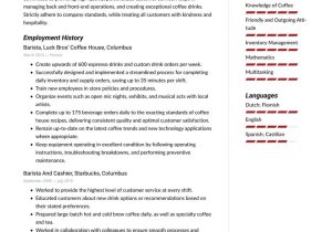 Barista Resume Samples with No Experience Barista Resume Examples & Writing Tips 2022 (free Guide) · Resume.io Barista Resume Samples with No Experience Barista Resume Examples & Writing Tips 2022 (free Guide) · Resume.io
