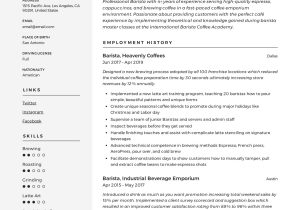 Barista Resume Samples with No Experience Barista Resume & Writing Guide 18 Templates 2022 Barista Resume Samples with No Experience Barista Resume & Writing Guide 18 Templates 2022
