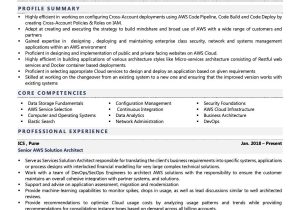 Basic Amazon Cloud Technician Resume Sample Aws solution Architect Resume Examples & Template (with Job …