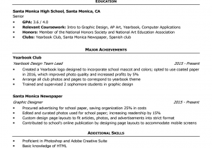 Basic Resume Samples for Highschool Students High School Resume Template & Writing Tips