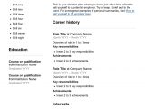 Basic Resume Template for First Job Free Resume Template – Seek Career Advice