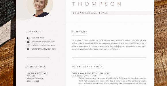 Bath and Body Works Resume Sample Resume Template with Photo Professional Resume Template for – Etsy