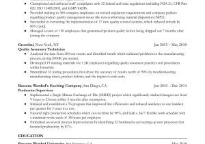 Bay area Quality assurance Resume Samples Quality Control Manager Resume Example for 2022 Resume Worded