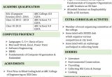Be Computer Science Fresher Resume Sample Fresher B Sc Puter Science Resume Template 5 In Word