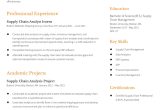 Best Analyst Resume Samples In 2023 Supply Chain Analyst Resume Examples In 2022 – Resumebuilder.com