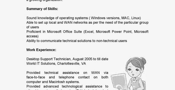Best Desktop Support Technician Resume Sample Resume Samples Desktop Support Technician Resume Sample