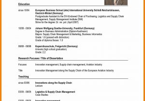 Best Resume Sample for Job Application 8 Sample Of Curriculum Vitae for Job Application Pdf