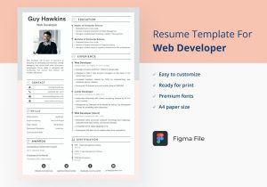 Best Resume Template for Web Developer Web Developer Resume/cv Template 2021 Simple – Ui4free.com
