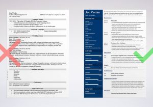 Best Resume Template for Web Developer Web Developer Resume Examples [template & Guide 20 Tips]