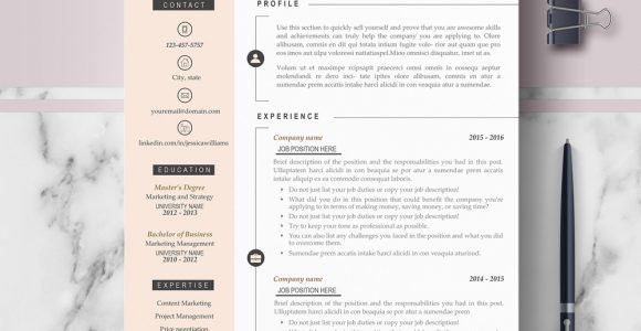 Best Resume Templates for It Professionals Professional & Modern Resume Template – Jessica On Behance