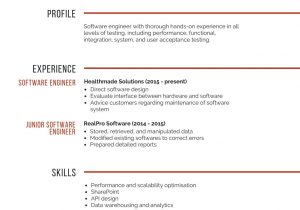 Best Resume Templates for software Engineers Professional software Engineer Resume – Templates by Canva