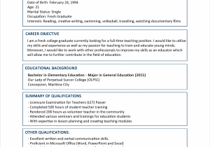 Best Sample Of Resume for Fresh Graduate Kreatif Best Cv for Fresh Graduate 24 Untuk format