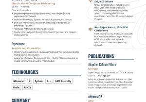 Best Sample Resume for Freshers Engineers the Best 2019 Fresher Resume formats and Samples
