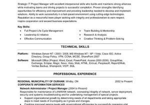 Best Sample Resume for It Professional top It Resume Templates & Samples