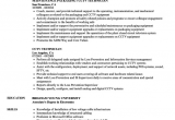 Best Sample Resume Of Cctv Technician Cctv Resume Resume Sample