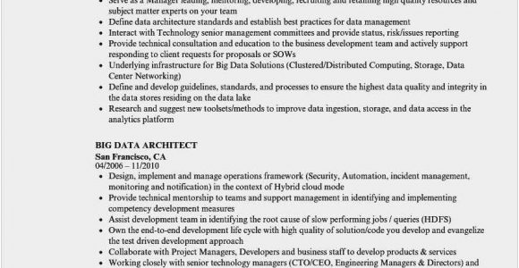 Big Data Hadoop Developer Resume Sample Hadoop Developer Resume Free Download 54 Picture
