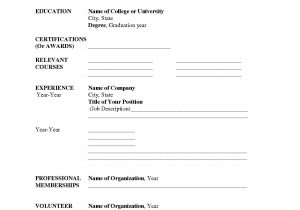 Blank Resume Template for College Students Resume format Blank Student Resume Template, Job Resume Template …