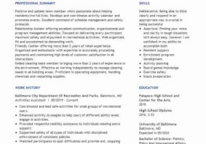 Boys and Girls Club Resume Sample Activities assistant Resume Example Boys & Girls Club