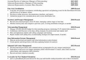 Boys and Girls Club Resume Sample √ 20 Director Admissions Resume 2020