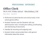Bulk Mailings Task On Sample Resume Office Clerk Resume Example with Content Sample Craftmycv