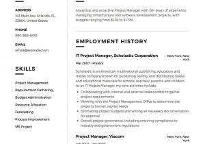 Business Analyst Project Manager Resume Sample Project Manager Resume & Full Guide