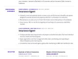Business Analyst Property and Casuality Insurance Sample Resumes Insurance Agent Resume Example with Content Sample Craftmycv
