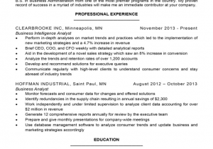 Business Analyst Resume Samples for Experienced Business Analyst Resume Sample & Writing Tips