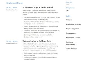 Business Analyst Resumes Samples for One Year Business Analyst Resume Examples & Writing Guide 2022