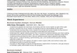 Business Analyst Scrum Master Resume Sample Business System Analyst Resume Samples